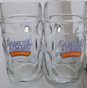 Samuel Adam's Octoberfest glass mugs lot of 2